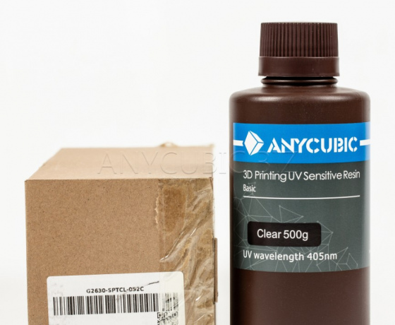 Фото 2 - Прозора Базова Фотополімерна смола Anycubic 0.5кг