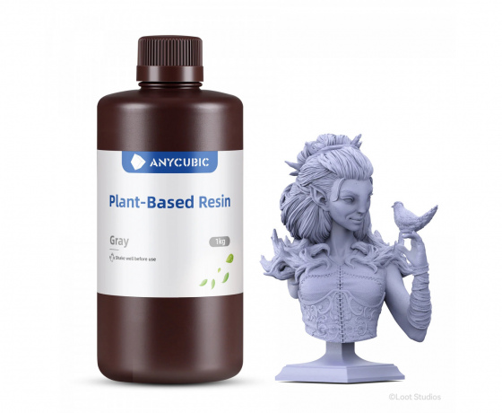 Фото 5 - Сіра Еко Фотополімерна смола | Anycubic Eco Grey 1кг