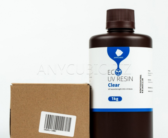Фото 3 - Прозора Еко Рослинна Фотополімерна смола | Anycubic Eco Clear 1кг