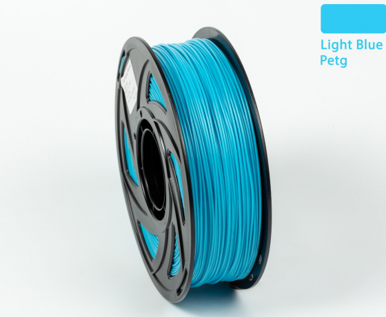 Фото 4 - PETG філамент (пластик) для 3D принтера Блакитний 1кг, 1.75мм, 330м