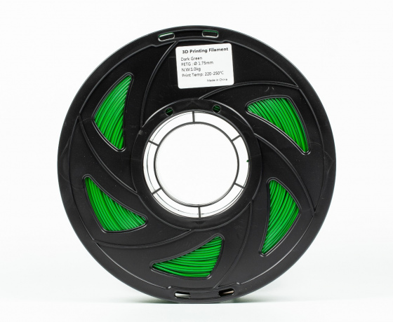 Фото 5 - PETG філамент (пластик) для 3D принтера Хакі Темно-зелений 1кг, 1.75мм, 330м