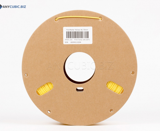 Фото 5 - PLA Матовий Жовтий Anycubic Ø1,75 мм Вага: 1 кг