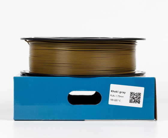 Фото 2 - Койот Хаки серый пла плюс пластик для 3D принтера ✪1кг✪1.75мм