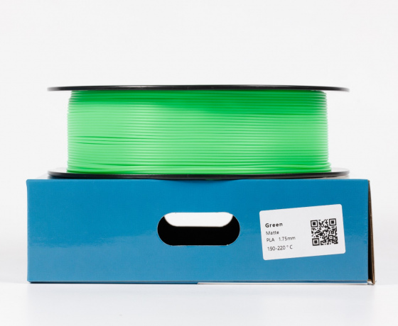 Фото 3 - Зелений Матовий Пла Пластик 1кг | 1.75мм | 330м