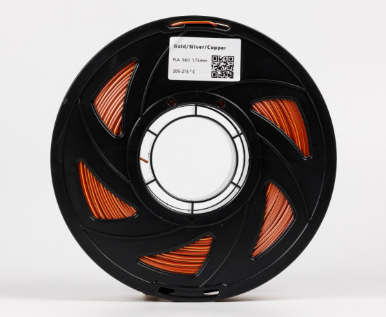 Фото 4 - Золотий Срібний Мідний Шовковий Пла Пластик | PLA SILK Gold Silver Copper 1кг | 1.75мм | 330м